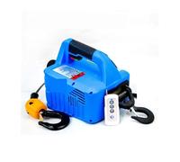 Treuils électriques, Treuil électrique portable, 500 kg 7,6 m treuil électrique portable treuil à main bloc de traction câble en acier électrique palan de levage câble de remorquage(Blauw)
