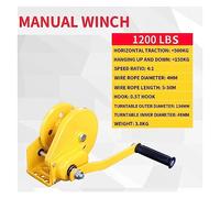 Treuils Manuels Treuil manuel, manivelle de 1200 lb bidirectionnel autobloquant petit palan traction portable avec frein treuil
