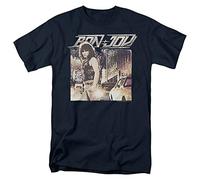 Trevco Bon Jovi Runaway Jon Unisex T Shirt, Navy, Bleu Marine, 4XL Mixte