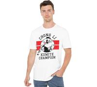 Trevco, inc. Bloodsport Chong Li Unisex T Shirt, White, Blanc, 5XL Mixte