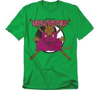 Trevco, inc. TMNT Radical Rat Splinter Unisex T Shirt, Green, Vert Kelly, 3XL Mixte
