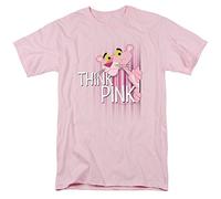 Trevco Panther Think Unisex T Shirt, Pink, Rose, M Mixte