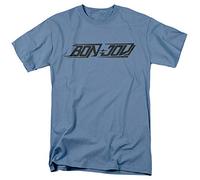 Trevco T-Shirt Unisexe Bon Jovi New Logo Bleu (Carolina Blue), L