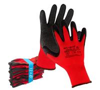 Trevendo Gants de travail - Gants de montage solides avec revêtement en latex, Taille 8-240 paires