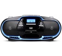 Trevi 057404 Chaîne stéréo portable numérique 20 W AM, FM Noir, Bleu Lecture MP3