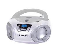 TREVI 0CM54401 Radio Lecteur CD Portable BT USB CMP544BT Blanc