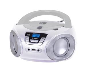 TREVI 0CM54401 Radio Lecteur CD Portable BT USB CMP544BT Blanc