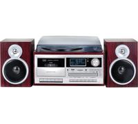 Trevi 0T107230 Tourne-Disque 33-45-78 25W DAB+ Bluetooth USB MP3 Bois