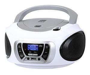 Trevi CMP 510 Dab Radio CD Portable Dab/Dab+ avec RDS, USB, AUX-in, Prise Casque Blanc