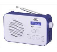 Dab 7F92 R Radio Portable Dab/Dab+, Affichage Dot Matrix à Haute lisibilité, Horloge avec 2 réveils programmables, Batterie Rechargeable au Lithium