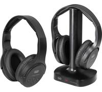 Trevi FRS 1580 TW Casque supra-auriculaire sans fil et filaire pour TV Noir Stéréo 30m