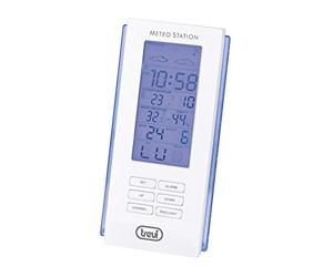 Trevi Moi 3108 RC Station météo avec capteur extérieur, Blanc, 9 x 5 x 18 cm