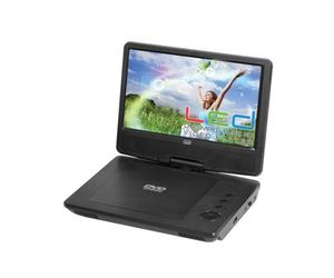 Trevi PDX 1409 Portable DVD player Convertible Noir 22,9 cm (9") 800 x 480 pixels - Lecteurs DVD/Blu-Ray portables (Portable DVD player, Convertible, Noir, CD audio, DVD, DVD,DVD+RW,DVD-RW, 22,9 cm (9"))