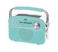 Trevi RA 7F50 BT Vert Tiffany Radio Portative Solaire Bluetooth