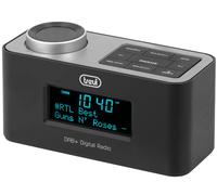Trevi Radio réveil numérique RC 80D6 – DAB+/FM RDS, grand écran LED, USB/Powerbank – Noir