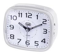 Trevi SL 3054 Horloge à Quartz avec réveil Grand Cadre, Touche Snooze/Light, Mouvement Silencieux Sweep, Blanc
