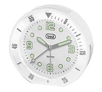 Trevi SL 3091 R Montre à Quartz avec réveil et Grand Cadran avec Chiffres en Relief, Bouton Snooze/lumière, Sonnerie électronique, Mouvement Silencieux Balayage, Blanc