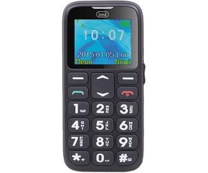 Trevi - téléphone cellulaire pour boutons uniques avec trevi boutons de sécurité 10 noir