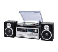 Trevi TT 1072 Tourne-disque à entraînement direct Noir, Argent Semi-automatique