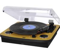 Trevi Turntable TT 1022 BT Wireless 3-Speed Stereo Black and Wood with AUX-IN
