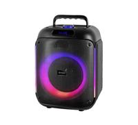 Trevi XF 215 KB Haut-Parleur Portable sans Fil 60 W, Haut-Parleur Portable avec USB, Micro SD, Line in et Fonction TWS, idéal pour Les fêtes et Le karaoké, Microphone avec câble et Batterie intégrée