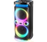 Trevi XF 3150 KB Haut-parleur portable karaoké 130 W, connectivité audio sans fil, USB/SD, lumières de disque, fonction TWS et microphone inclus, batterie intégrée