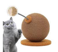Trewing Cat Scratching Tree Cadre intégré à Boules rayées Jouet d'entraînement interactif | Structure de Poteau de Divertissement Durable de Jeu d'activités de Plein air P