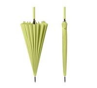 TREWQ Parapluie à 16 nervures,parapluie automatique,manche longue de 38,5 pouces,parapluies à tige automatiques et résistants au vent,parapluie droit en fibre de verre green