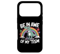 Trex Dinosaur Autism Awareness Be in Awe of My Tism Kids Coque pour iPhone 17 Pro