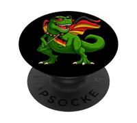 Trex Dinosaure Drapeau Allemagne Garçons Filles Enfants PopSockets PopGrip Adhésif