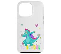 Trex Sac à dos Premier jour d'école Bienvenue à l'école Coque pour iPhone 13 Pro