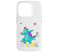 Trex Sac à dos Premier jour d'école Bienvenue à l'école Coque pour iPhone 14 Pro