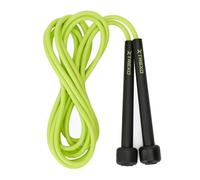 TREXO Corde à Sauter BASIC Couleur Chaux avec Longueur Réglable jusqu'à 275 cm Corde de Saut Idéale pour l'Exercice Fabriquée en PVC et PP avec Poignées Réglables Légère et Confortable