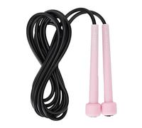 TREXO Corde à Sauter BASIC Couleur Rose Clair avec Longueur Réglable jusqu'à 275 cm Corde de Saut Idéale pour l'Exercice Fabriquée en PVC et PP avec Poignées Réglables Légère et Confortable