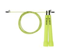 TREXO Corde à Sauter BASIC+ Couleur Vert avec Longueur Réglable jusqu'à 300 cm Corde de Saut Idéale pour les Exercices Cardio et de Fitness Fabriquée en PP et Acier Légère et Confortable à Utiliser