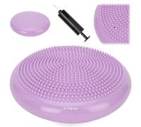 TREXO - Coussin d’équilibre 33 cm à picots antidérapants - assise posturale & gainage pour bureau, maison, Pilates, rééducation - charge max 200 kg - PVC - Violet