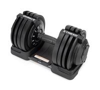 TREXO Haltere Reglable avec Pesée Réglable par Molette 24 kg Haltères Réglables en Fer Haltere Musculation pour Exercice Fitness Home Gym Halteres avec Poignée Antidérapante Ergonomique