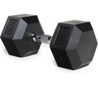 TREXO Haltères Hexagonaux 20 kg en fonte caoutchoutée durable Alteres Musculationà la maison Halteres avec poignée ergonomique Fitness, Gymnastique Musculaire 1x Haltère