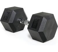 TREXO Haltères Hexagonaux 25 kg en fonte caoutchoutée durable Alteres Musculationà la maison Halteres avec poignée ergonomique Fitness, Gymnastique Musculaire 1x Haltère