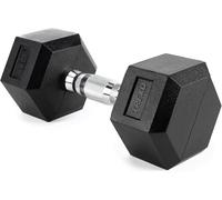 TREXO Haltères Hexagonaux 7,5 kg en fonte caoutchoutée durable Alteres Musculationà la maison Halteres avec poignée ergonomique Fitness, Gymnastique Musculaire 1x Haltère