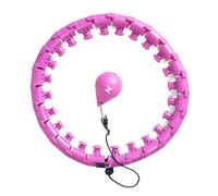 TREXO Hula Hoop avec Poids et Picots de Massage Couleur Violett Diamètre de 100 cm Fabriqué en ABS et PVC Réglage de la Taille Parfait pour Amincir la Taille Raffermit l'abdomen