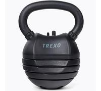 TREXO Kettlebel Réglage de Poids 4/7/9/11/14 kg Fonte Pour Exercices Polyvalents Poids d’Haltères Professionnel Noir TRX-AKB030