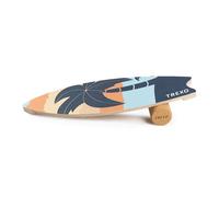 TREXO Kit d'équilibre 3 en 1 - Planche en bois 88 x 32 cm - Rouleau en liège 10 x 33 cm - Tapis TPE et liège 183 x 66 cm - Kit idéal pour les exercices d'équilibre et de renforcement musculaire