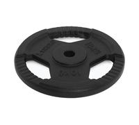 TREXO TRX-ICP001 Disque d'haltère en fonte 10 kg - Universel, durable, avec poignées ergonomiques, compatible avec haltères longs et poignées pour l'entraînement de force et de fonction