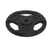TREXO TRX-ICP001 Disque d'haltère en fonte 15 kg - Universel, durable, avec poignées ergonomiques, compatible avec haltères longs et poignées pour l'entraînement de force et de fonction