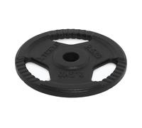 TREXO TRX-ICP001 Disque d'haltère en fonte 2,5 kg - Universel, durable, avec poignées ergonomiques, compatible avec haltères et poignées pour l'entraînement de force et de fonction