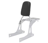 TRFBD Accessoires arrière Dossier De Moto Sissy Bar Porte-Bagages pour Harley Dyna Fat Bob Street Bob Super Glide Personnalisé Low Rider FXDC FXDL(Chrome)