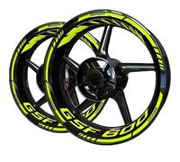 TRFBD Personnalité Mode Autocollants De Roue De Moto, Ensemble D'autocollants De Roue, Accessoires pour Suzuki GSF600 GSF 600 Bandit(Style 1)