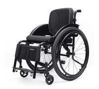 TRGCJGH Fauteuil roulant auto-propolusion, Aluminium, Fauteuil de transit, Frein manuel, Legere, Pour handicapés, Siège Étroit(17.3in Seat Width)