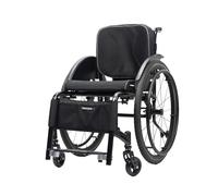 TRGCJGH Fauteuil Roulant, Autopousser, Aluminium, Léger, pour handicapés, fauteuil de transfert, Frein manuel, Siège Étroit(B,17.3in Seat Width)